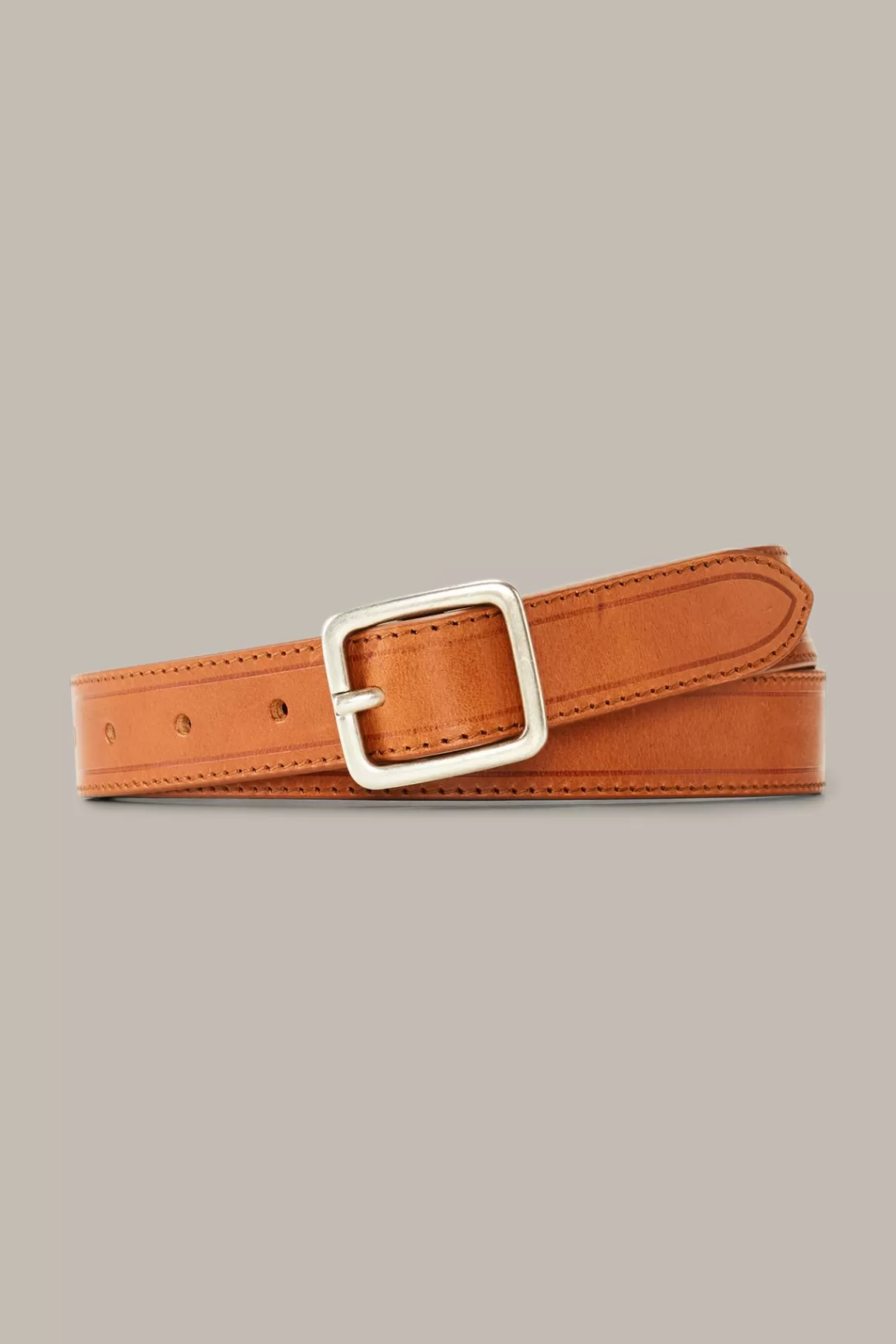 Nappa Leather Belt In Cognac<Windsor Online