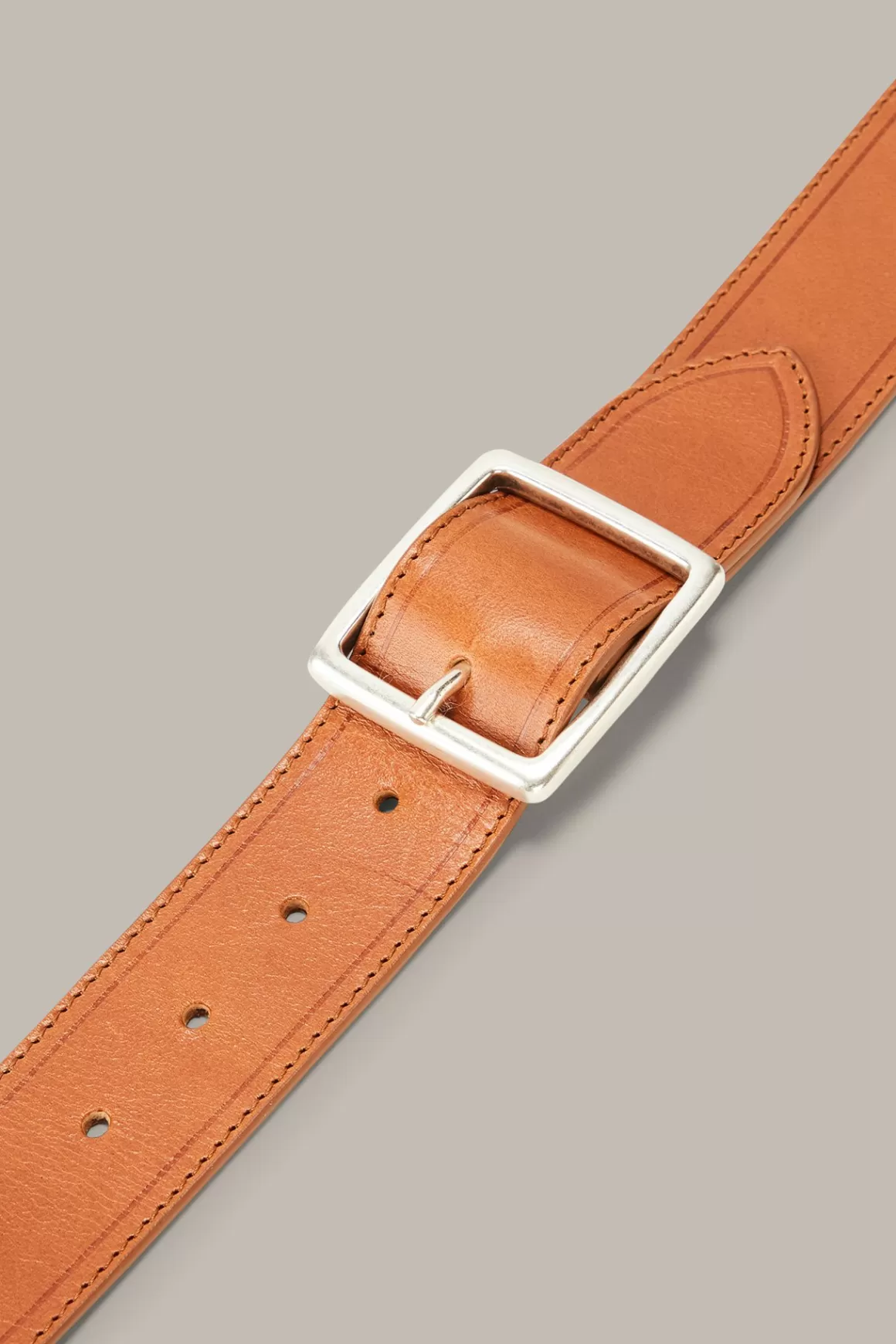 Nappa Leather Belt In Cognac<Windsor Best