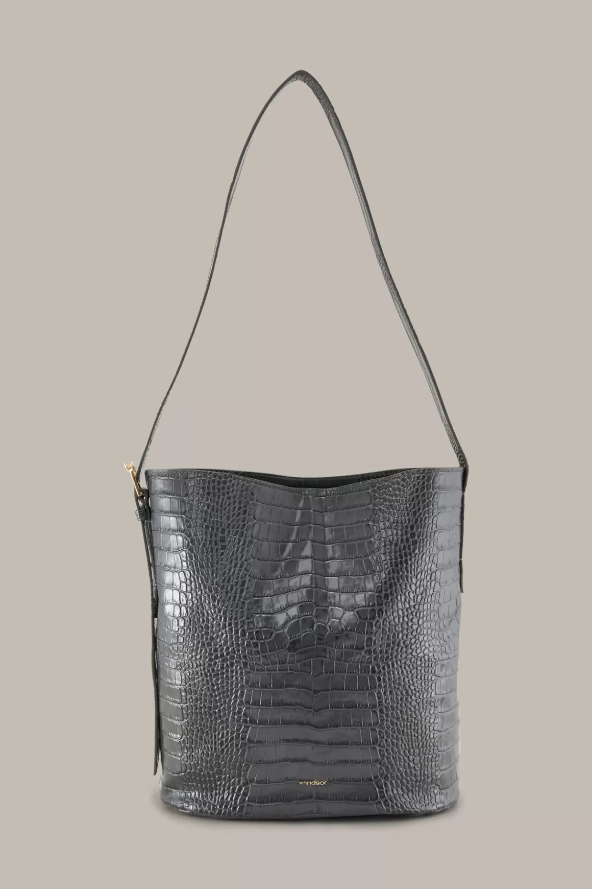 Nappa Leather Bucket Bag In Anthracite<Windsor Store