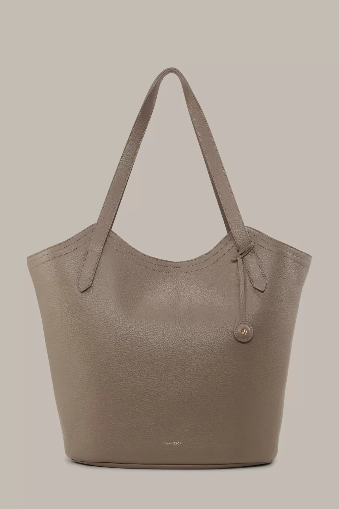 Nappa Leather Shopper In Taupe<Windsor New