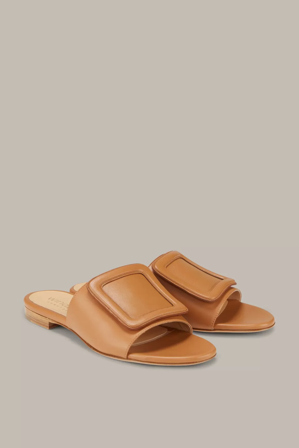 Nappa Leather Slide By Unutzer In Cognac<Windsor Cheap