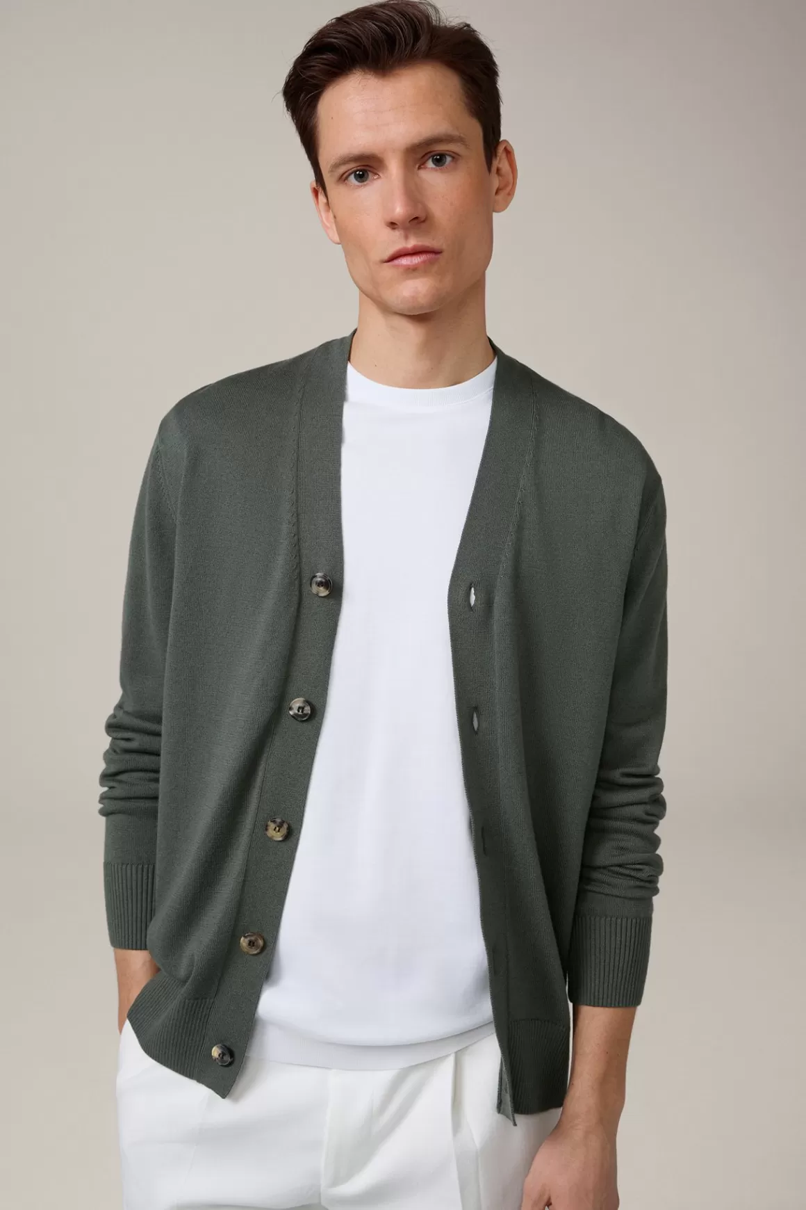 Nedo Cardigan In Olive<Windsor Best Sale