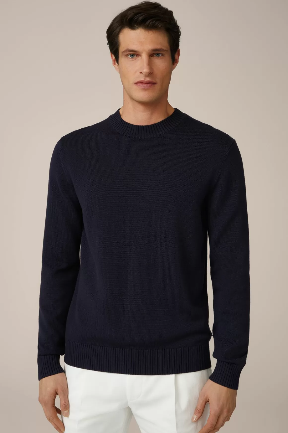 Nedo Knitted Sweater In Navy<Windsor Cheap