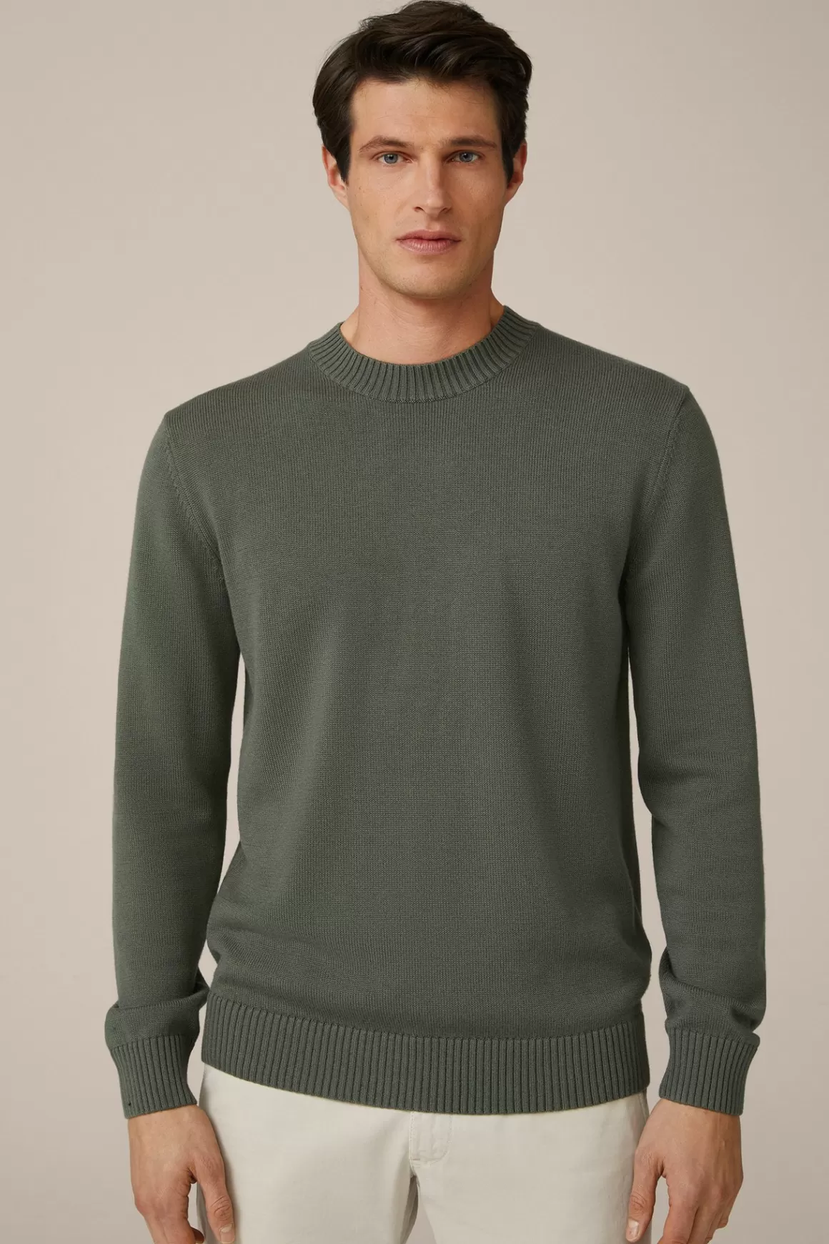 Nedo Knitted Sweater In Olive<Windsor Clearance