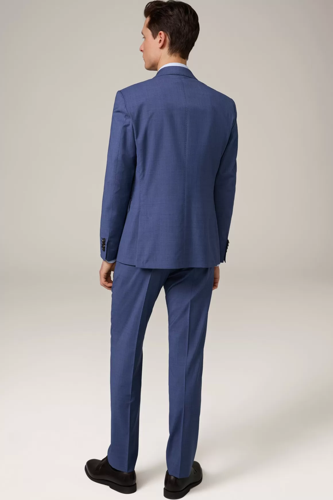 Sono-Bene Virgin Wool Suit In Blue, Textured<Windsor Hot