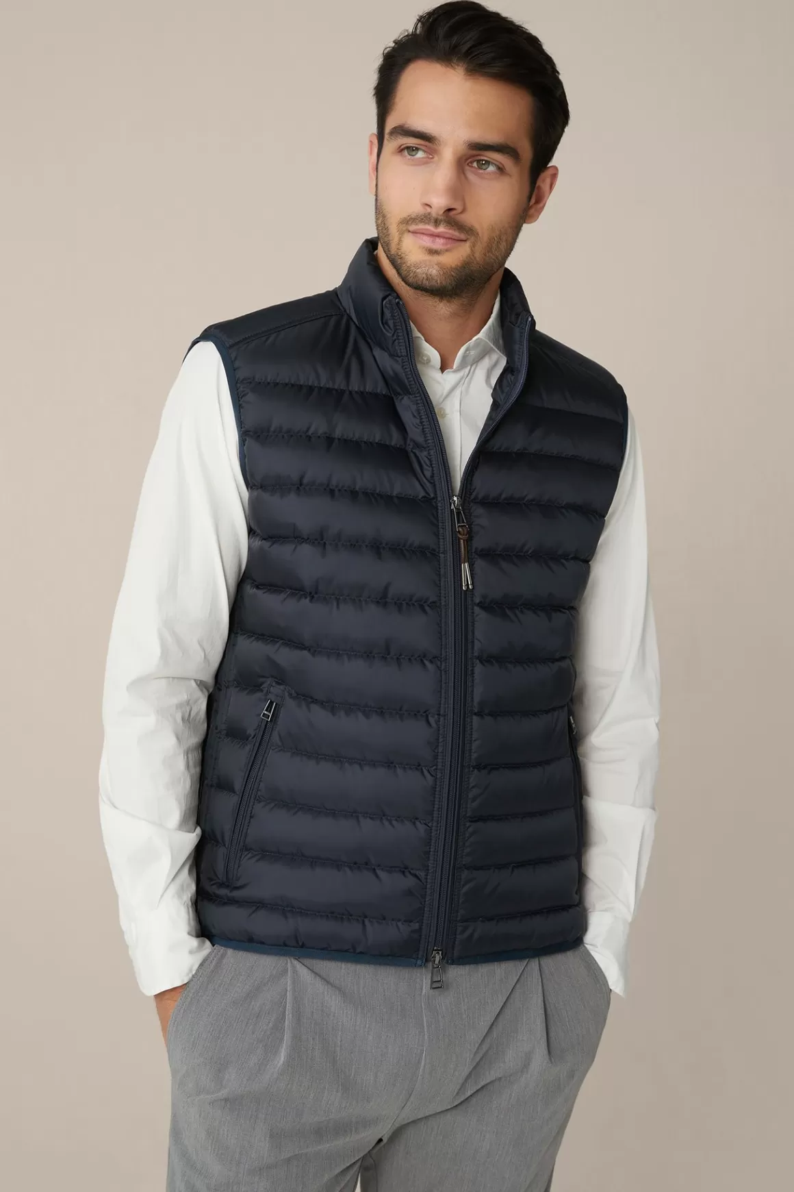 Sotto Down Quilted Gilet In Navy<Windsor Flash Sale