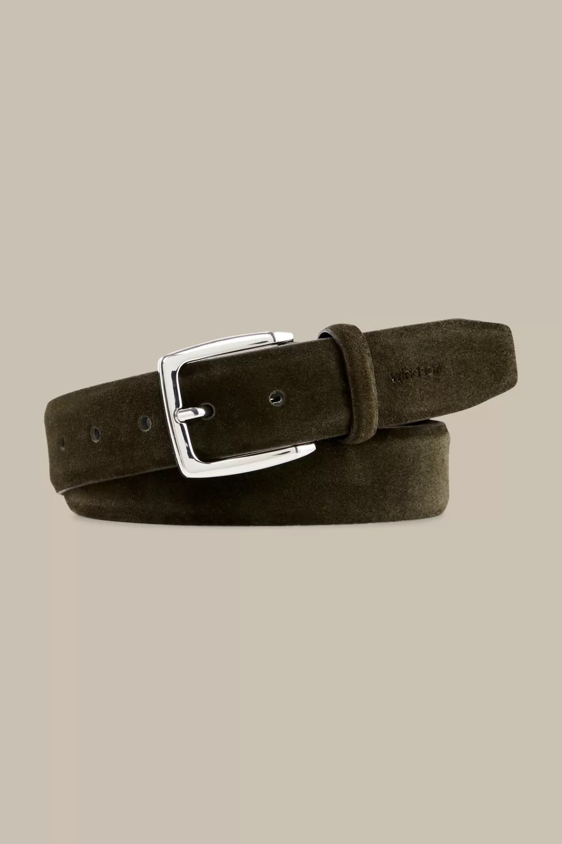 Suede Belt In Dark Green<Windsor Online