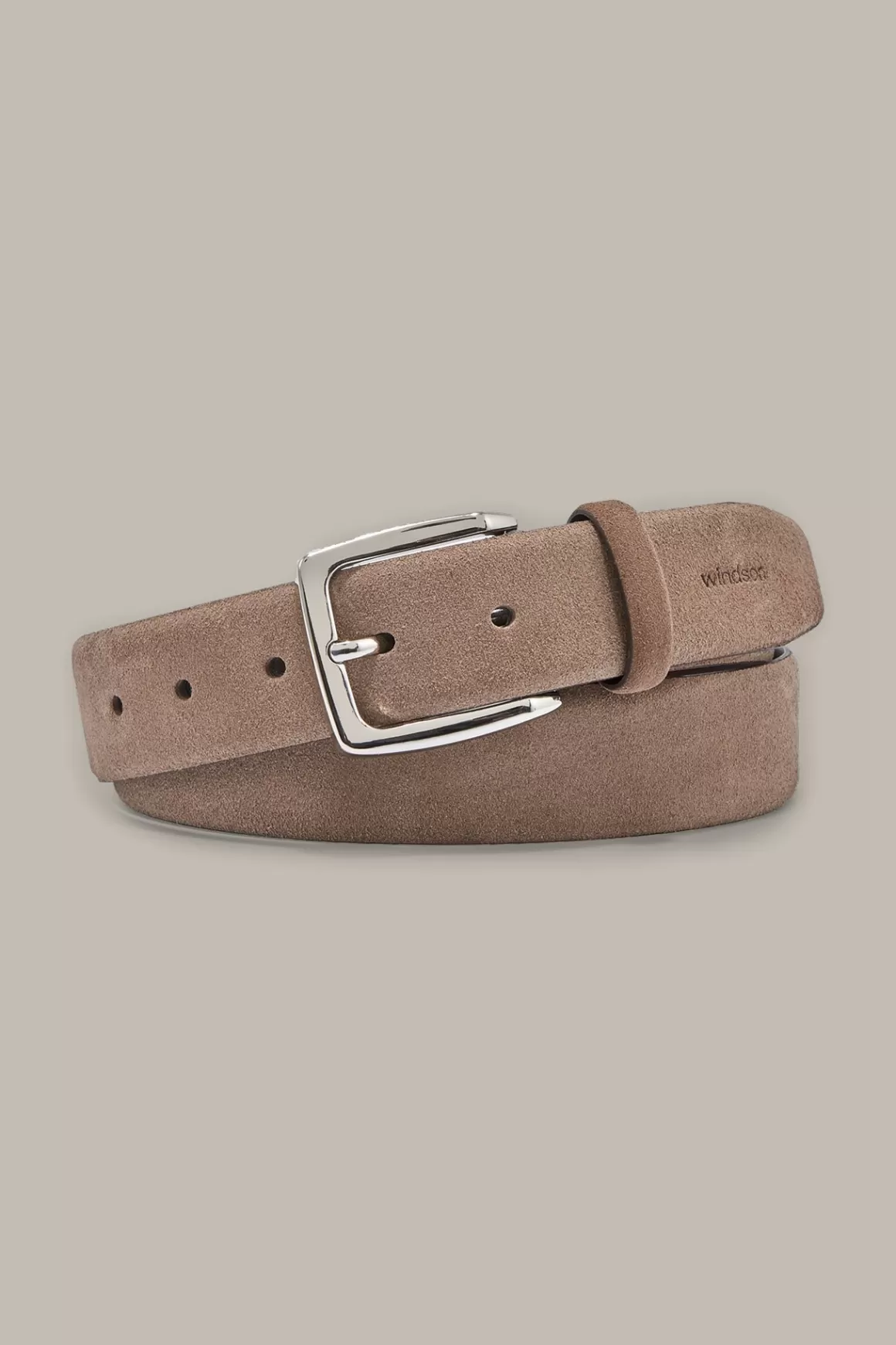 Velvety Suede Belt In Taupe<Windsor Flash Sale